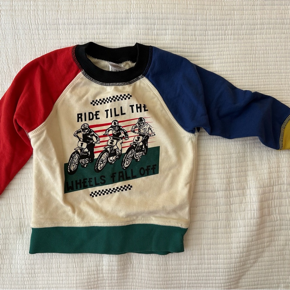 Hanna Andersson Red and Blue Sweatshirt